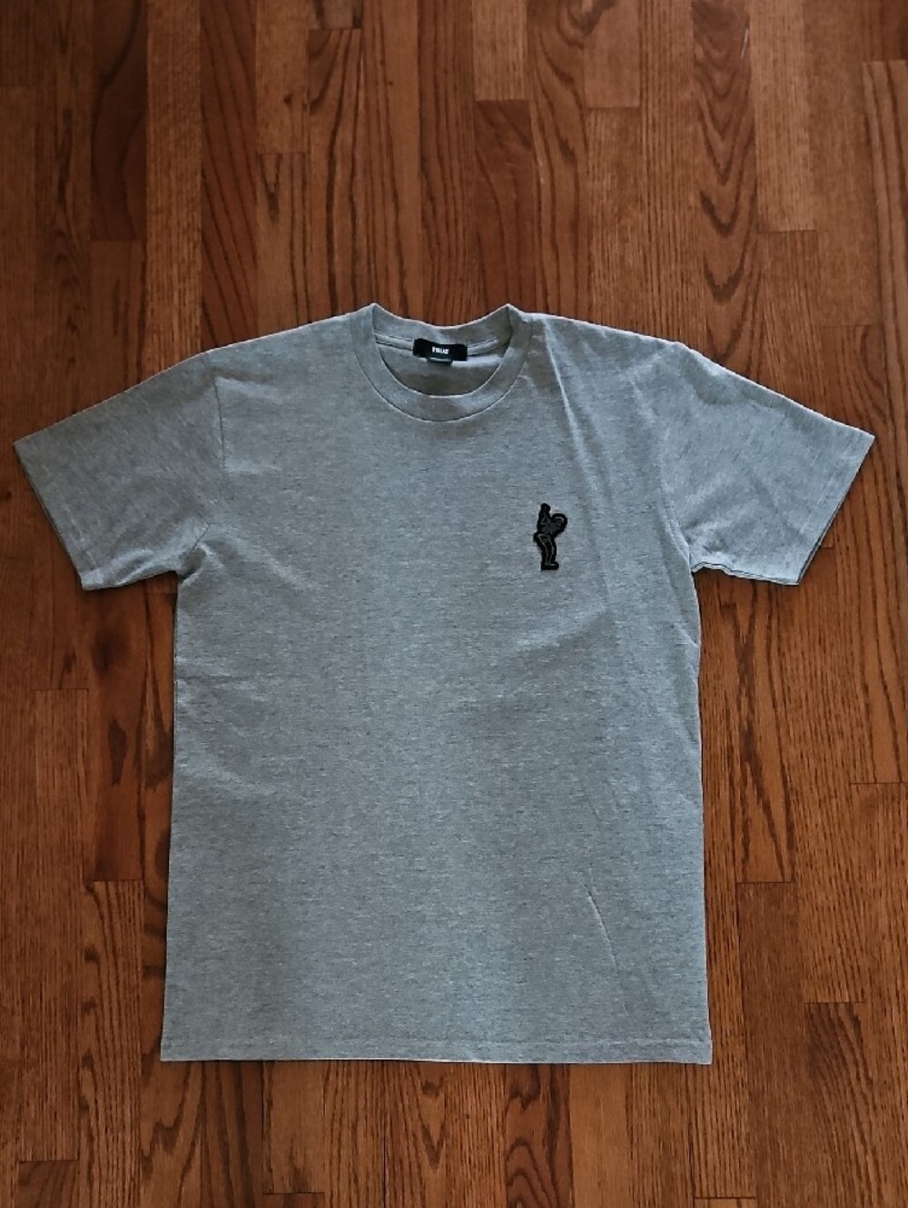 Gray Skeleton TRUE Brand Embroidered T-Shirt Men's Medium, NWOT